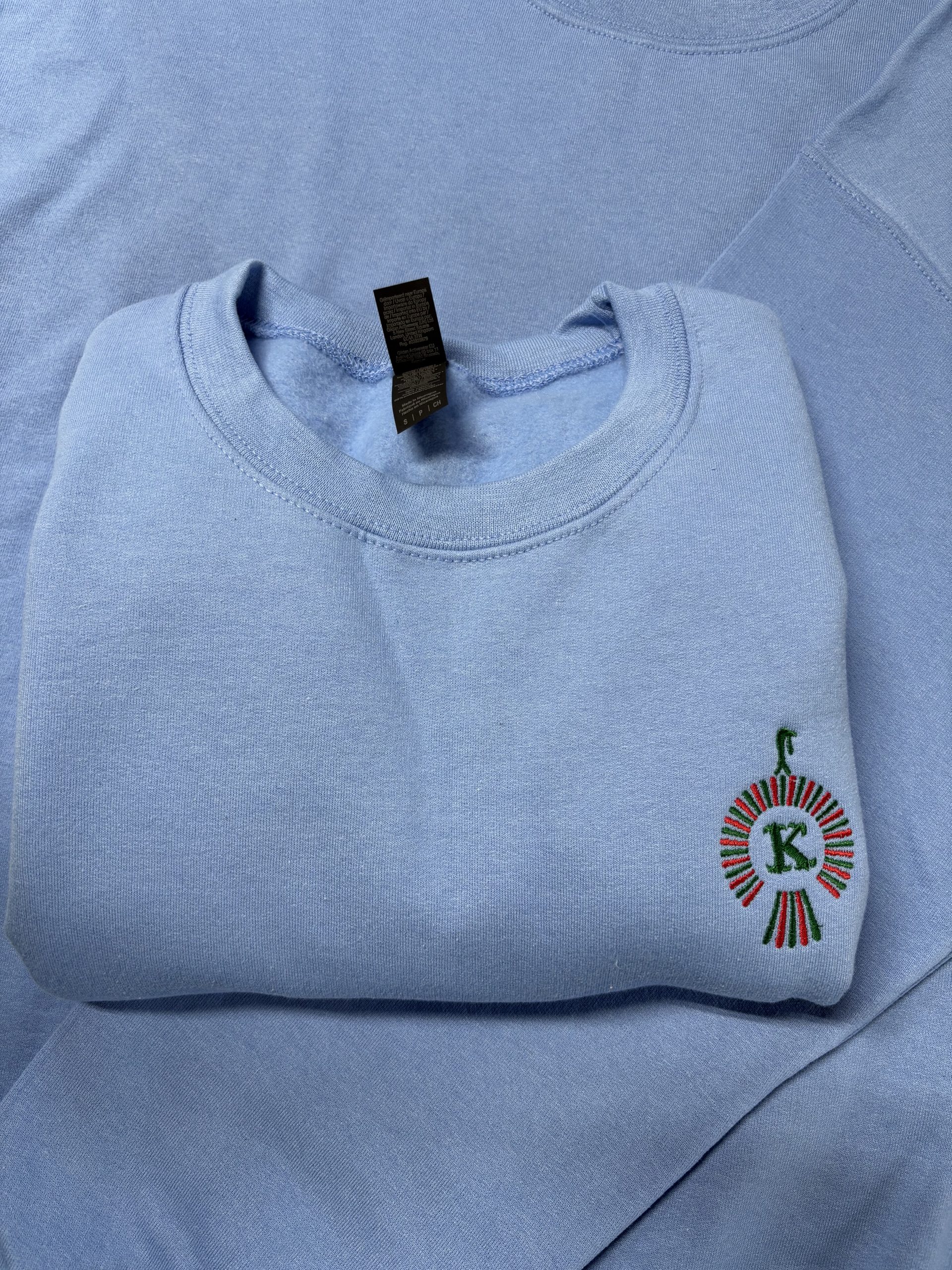 Blue Christmas Logo Crewneck